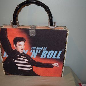 ELVIS PRESELY CIGAR BOX HANDED PURSE BY ASHLEY M
